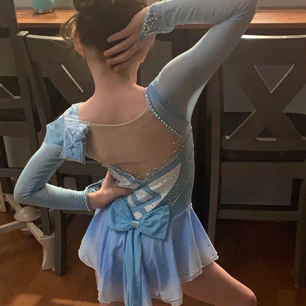 Beautiful blue child dance costume! Size 10 worn one season. $50